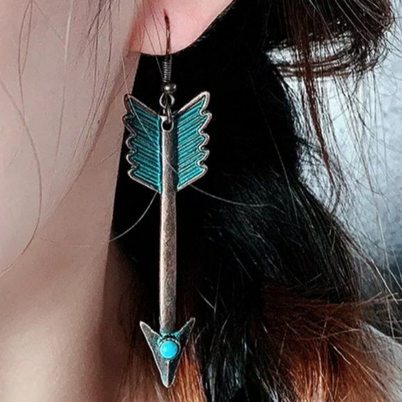 (B) Arrow Earrings Southwestern Western Native American Flechas Boho Cowgirl - Picture 6 of 14